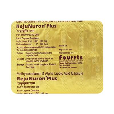 Rejunuron Plus Capsule 10'S - Nootropics And Neurotrophics
