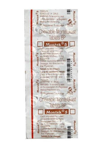 Montek 5mg Tablet 10'S - Asthma/COPD-Ast