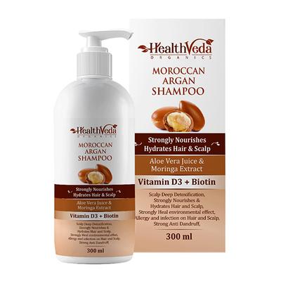 Health Veda Moroccan Argan Shampoo 300 ml - Shampoos