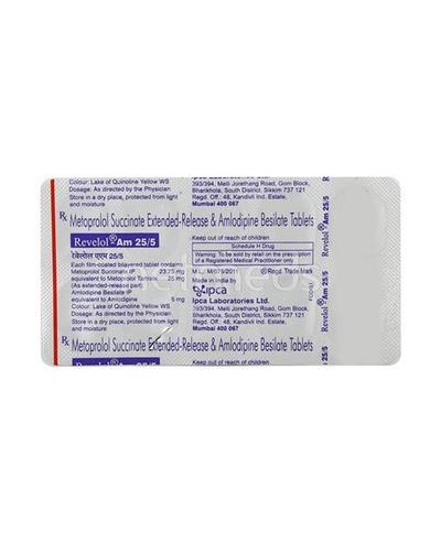 Revelol AM 25/5mg Tablet 10'S - Hypertension-Bet