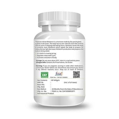 Natures Velvet Melatonin 3 mg Softgels 60's - Speciality Medicines