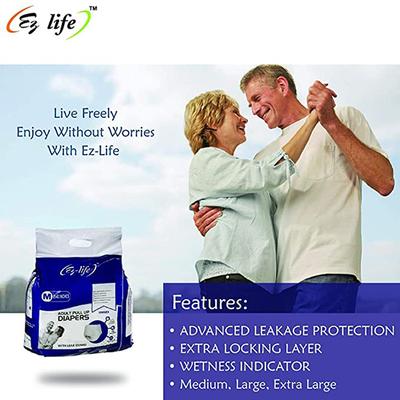 Ez-life Adult Pull Up Diapers (M) (Pack of 2 x 10's) - Adult Diapers & Pads