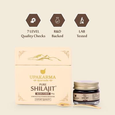 Upakarma Ayurveda Pure Shilajit Resin Form 10 gm - Speciality Medicines
