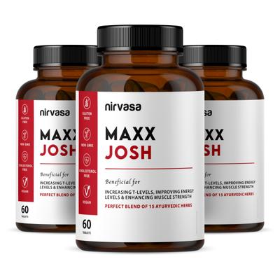 Nirvasa Maxx Josh Testo Booster Tablet (Pack of 3 x 60's) 1's - General Health