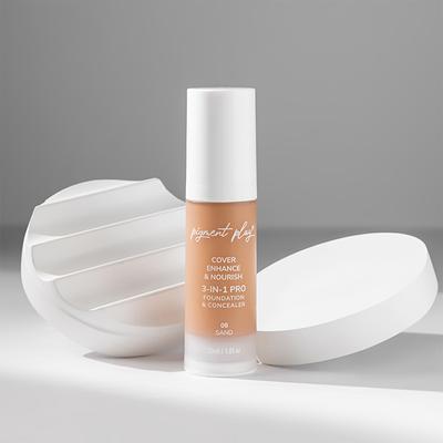 Pigment Play 3-In-1 Foundation & Concealer- Cover + Enhance + Nourish - 08 Sand 30 ml - Foundation