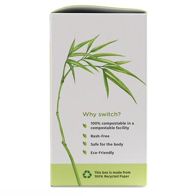 Pee Safe 100% Organic Cotton Biodegradable Sanitary Pads (Overnight) 10's - Sanitary Napkins