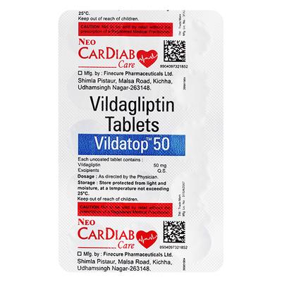 VILDATOP 50mg Tablet 15's - Diabetes-Ant