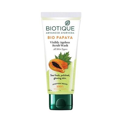 Biotique Bio Papaya Exfoliating Face Wash for All Skin Types 100 ml - Face Wash & Cleansers
