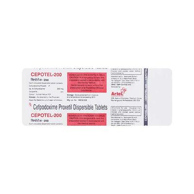 CEPOTEL 200 Tablet 10's - Bacterial Infections-Cep