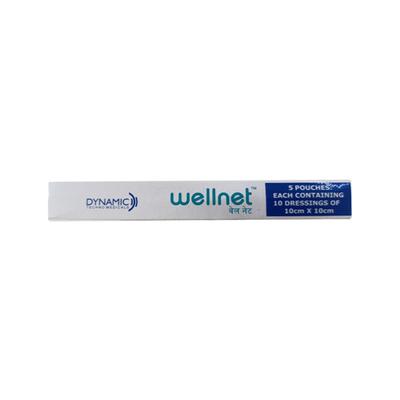 Wellnet Paraffin Gauze Dressing (10 cm x 10 cm) (4176) 5's - Tapes & Films
