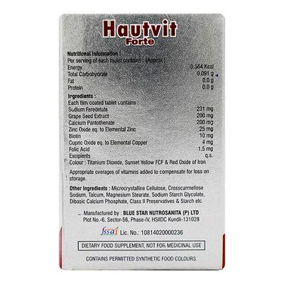 HAUTVIT FORTE Tablet 30's - Supplements-Vam