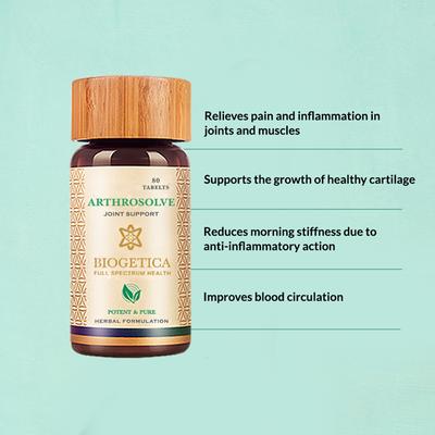 Biogetica Arthrosolve Tablet 80's - Calcium And Minerals