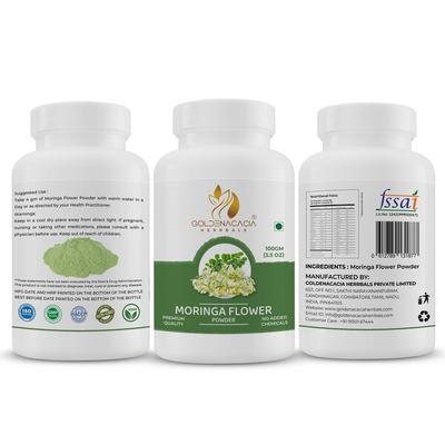 Goldenacacia Herrbals Moringa Flower Powder 100 gm - Pure Herbs