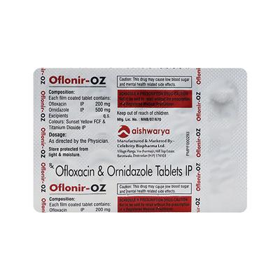 OFLONIR OZ Tablet 10's - Bacterial Infections-Qui