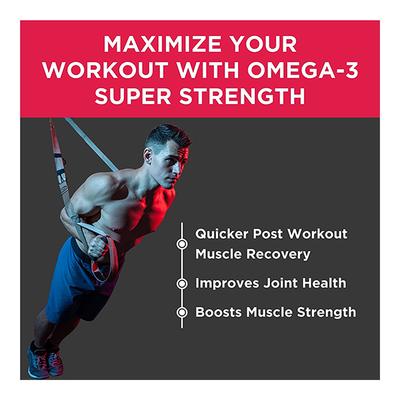 HealthKart HK Vitals Super Strength Fish Oil Soft Gelatin Capsule 60's - Omega Fish Oil Fatty Acids