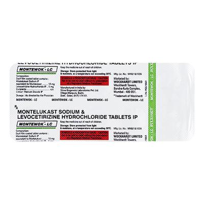 Montewok LC Tablet 10'S - Allergies-Ant