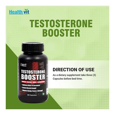 HealthVit Fitness Testosterone Booster Capsule 60's - Sexual Care