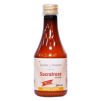 SUCRALROSE SUGAR FREE ORANGE FLAVOUR Suspension 200ml - Ulcer/Reflux/Flatulence-Aaa
