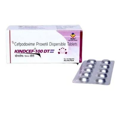 KINDCEF DT 100mg Tablet 10's - Bacterial Infections-Cep
