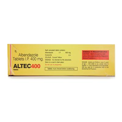 ALTEC 400mg Tablet 1's - Parasitic Worms-Ant