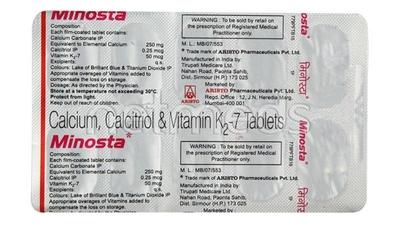 Minosta Tablet 10'S - Supplements-Cal