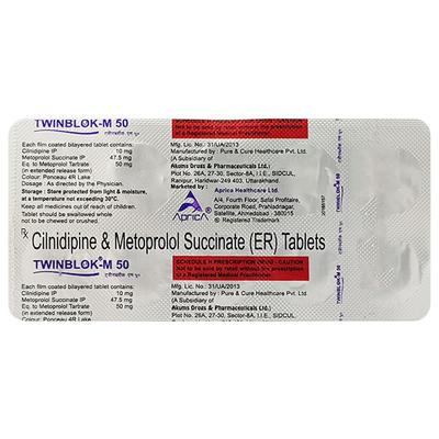 TWINBLOK M 50mg Tablet 10's - Hypertension-Bet