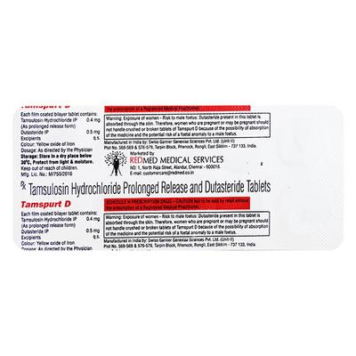 TAMSPURT D Tablet 10's - Bladder And Prostate Disorders-Dru