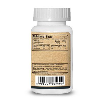 Pure Nutrition Alpha Lipoic Acid 350mg Veg Capsule 60's - Diabetes (Fitness)