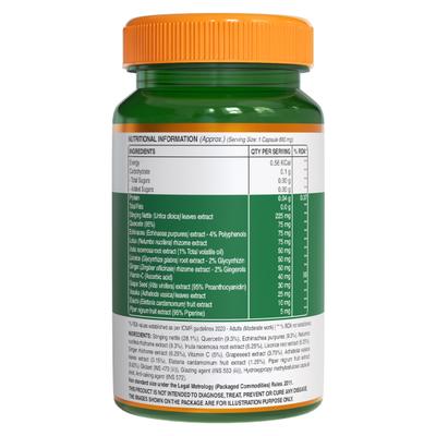 Pure Nutrition Lung Detox with Vitamin C & Grape Seed Extract 800 mg Veg Capsule 60's - Vital Health