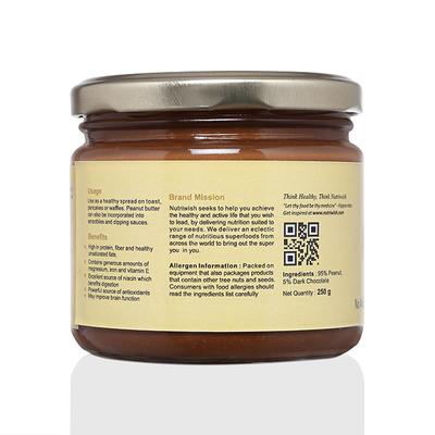 Nutriwish Peanut Butter with Dark chocolate 250 gm - Nutritional Bars