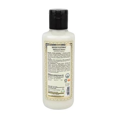Khadi Natural Herbal Hair Conditioner (SLS & Paraben Free) - Shikakai Honey 210 ml - Conditioners
