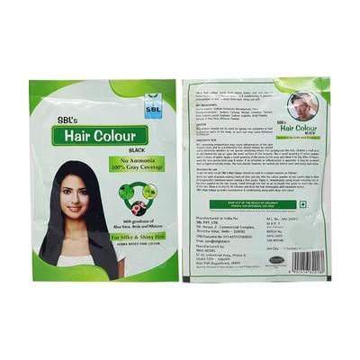 SBL Hair Colour Powder-Black 192 gm - Personal Care(Homeopathy)