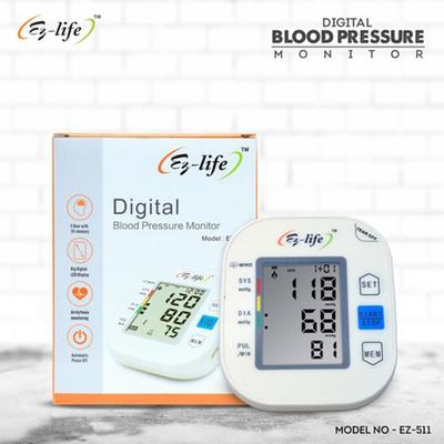 Ez-life Digital Blood Pressure Monitor (EZ - 511) - Health Monitors And Equipment