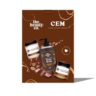 The Beauty Co. ChoCo Cleansing-Exfoliating-Moisturizing Kit (Body Scrub + Body Wash + Body Butter) - Bath Kits & Sets