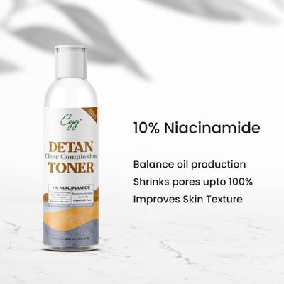 CGG Cosmetics De-Tan Clear Complexion Facial Toner- for All Skin Types 200 ml - Toners