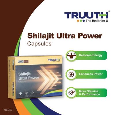 Truuth Shilajit Ultra Power Capsule (2 x 10's) - Speciality Medicines