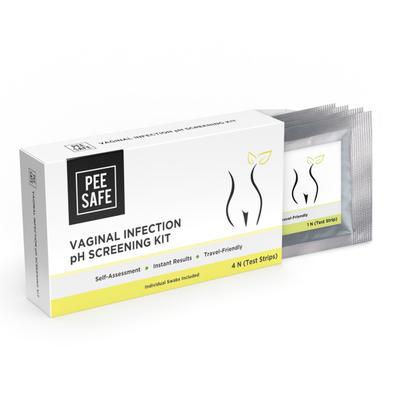 Pee Safe Vaginal Infection pH Screening Kit Test strips (Pack of 4) - Intimate Care