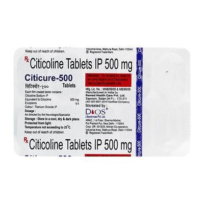 CITICURE 500mg Tablet 10's - Nootropics And Neurotrophics