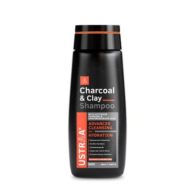 Ustraa Advanced Cleansing and Hydration Hair Shampoo - Charcoal & Clay 250 ml - Shampoos