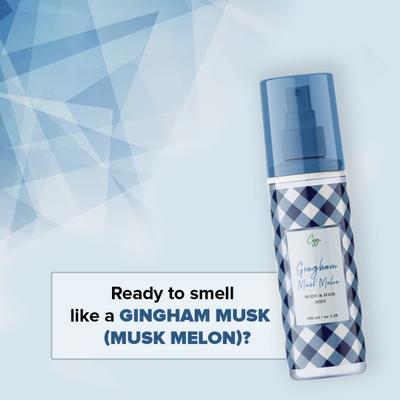 CGG Cosmetics Body & Hair Mist - Gingham Musk Melon 100 ml - Body Mist/Spray