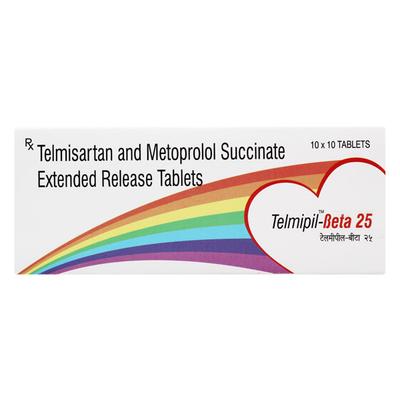 TELMIPIL BETA 25mg Tablet 10's - Hypertension-Ana