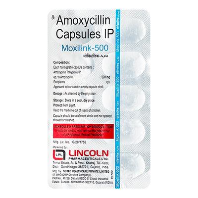 Moxilink 500mg Capsule 10'S - Bacterial Infections-Pen
