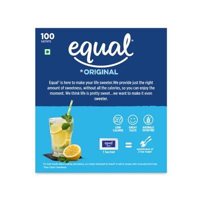 Equal Original Low Calorie Sweetener Sachets 100's - Sugar Substitute