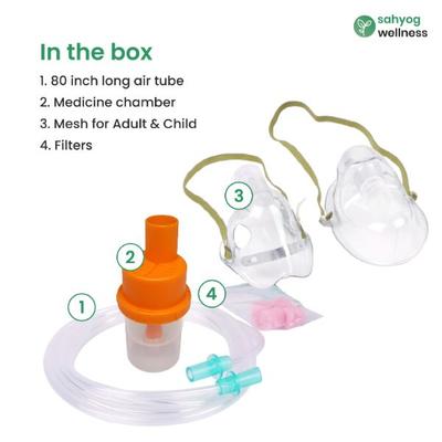 Sahyog Wellness Nebulization Kit with Chamber for Child & Adult - Respiratory Therapy