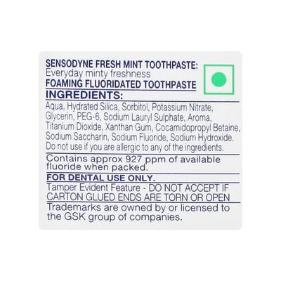 Sensodyne Fresh Mint Toothpaste 75 gm - Toothpaste