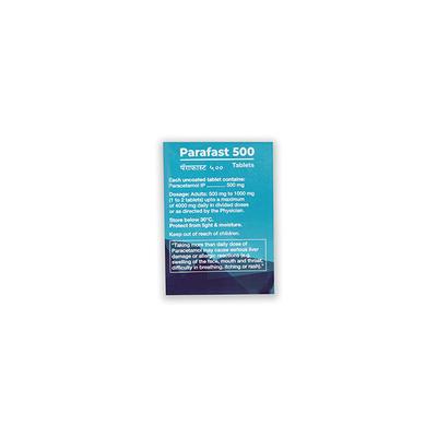 Parafast 500mg Tablet 10'S - Pain relief-Ano