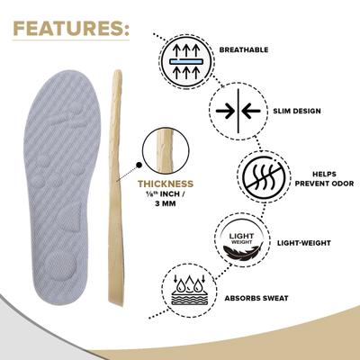 Dr Foot Odor Fighting Insoles Pair (S) 1's - Manicure & Pedicure Kits
