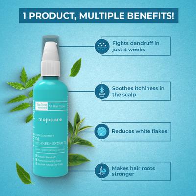 Mojocare Anti Dandruff Oil - Neem 100 ml - Personal Care (Ayush)