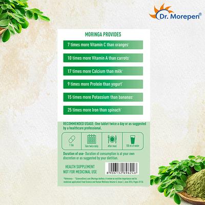 Dr. Morepen Moringa Tablet 60's - Herbal Dietary Supplement