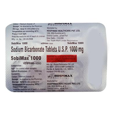 SOBIMAX 1000 Tablet 10's - Ulcer/Reflux/Flatulence-Aaa